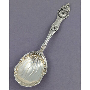 Antique Sterling Silver Sugar Shell Spoon Landers No 2 by Baker Manchester 5-3/8